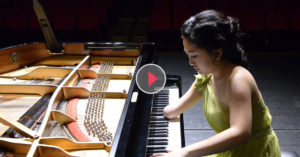 woman plays