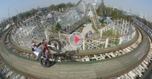 Motorcycle On A Roller Coaster
