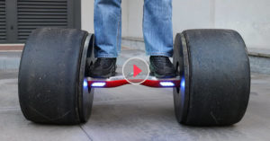 Formula Tires Attached Hoverboard