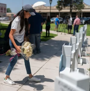 Meghan Markle Visits Memorial of Texas's Students